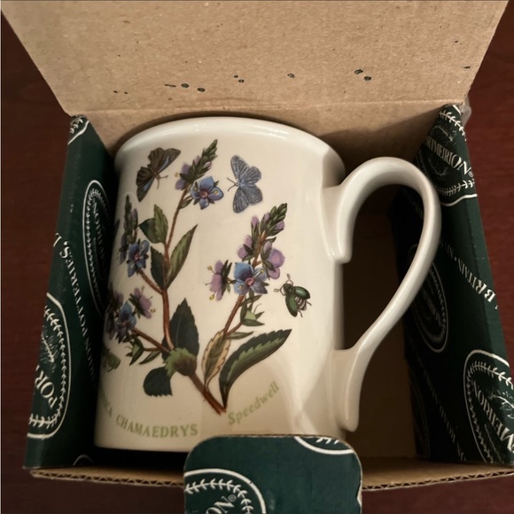 608. NWT VINTAGE PORTMEIRION BOTANIC GARDEN 1997 SPEEDWELL MUG - Picture 3 of 6